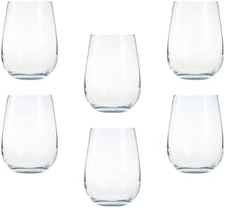 Large Drinking Tumbler Glass Set. Juice / Water / Whiskey Glasses. (590 ml) (Pack of 6)