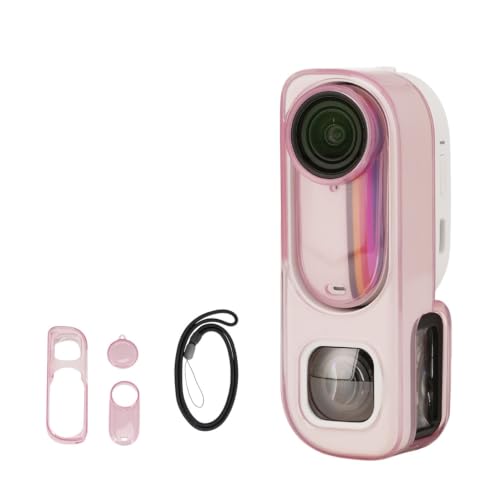 for Insta360 GO3S ���g���J�����p�ی�P�[�X ���� TPU�V�F�� �����Y�L���b�v�t��for Insta360 GO3S�ی�J�o�[ �y�� �ϏՌ� �h�� �h�o �A�N�V�����J�����A�N�Z�T���[ (�����s���N, �b �����X�g���b�v�t��) [���s�A���i