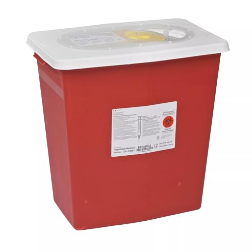 Conteneur DASRI récipient pour objets tranchants SharpSafety rouge 37 litres PGII