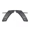 Lufteinlass an der Motorhaube Auto Außendekoration Passend für Audi A3 A4 A5 A6 A7 A8 Q3 Q5 Q7 RS5 RS6 RS7 S3 S4 S5 Auto Air Flow Wing Vent Trim Side Fender Aufkleber ABS(Carbon Fiber)