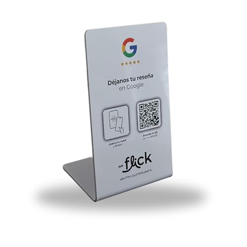 Obtén más Reseñas en Google con tu dispositivo NFC + QR | Sin Configuración Manual | Ideal para Negocios, locales y Restaurantes.