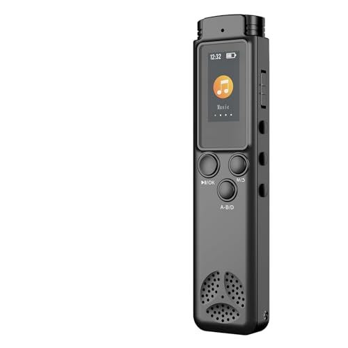 Reproductor de música MP3 digital con reducción de ruido activado por voz de 8 GB, archivos de 30 horas, soporte de dispositivo, contraseña para conferencias, reuniones, clases, entrevistas