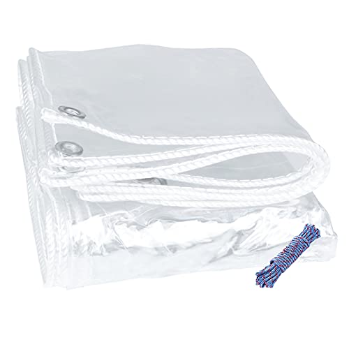 Lona de PVC transparente resistente con aislamiento plástico para jardín 2