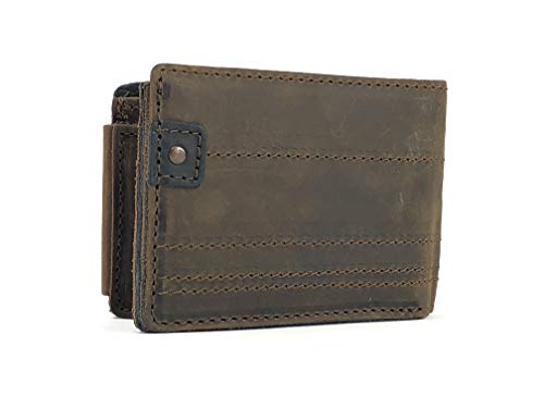Anthology Gear Full Grain Leather Bi-Fold Wallet With Guitar Pick Holder (Whiskey Brown) #TOP6