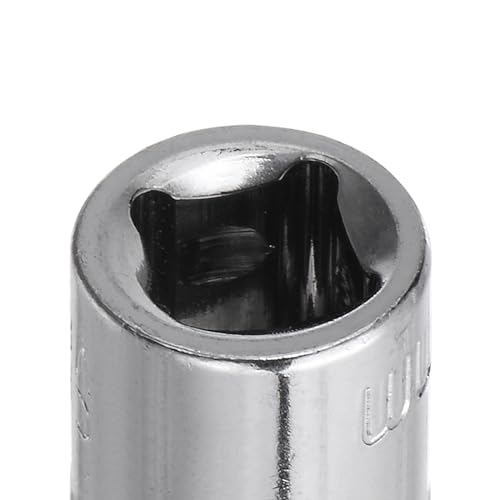 Miniatura 5 de Quarkzman 4 Piezas De Vaso Superficial De 6 Puntos De 8 Mm, De 1 4 De Pulgada De Accionamiento, Métrico, De Acero Con Recubrimiento De Cromo