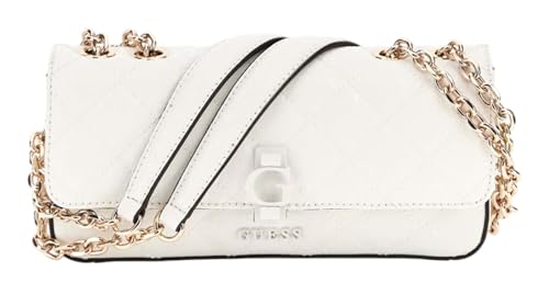 GUESS Bessey Convertible Xbody Flap Bag White fini les sacs lourds