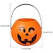 Imagen de Cubo de Calabaza de Halloween Cubo de Almacenamiento con Asa para Calabaza