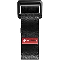 1 of Peloton Yoga Strap | 6 ft. Adjustable and Durable Nylon Strap with Corrosion Resistant Zinc Alloy Rings for Stretching, Pilates, and Exercise, Black