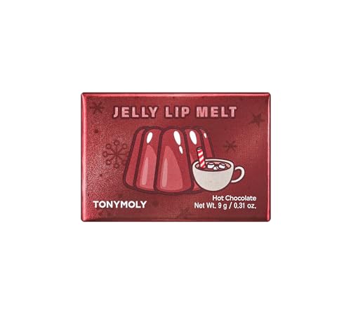 TONYMOLY Jelly Lip Melt Hot Chocolate – Hydrating & Moisturizing Lip Balm, Nourishing Jelly Formula, Non-Sticky Gloss, Long-Lasting Soft Lips, 0.31 oz
