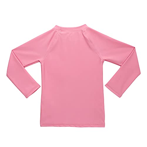 Girls' Long Sleeve Rashguard UPF 50+ Sun Swimming Pool & Beach Kids Toddler Swim Shirt2