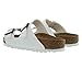 Birkenstock Women's Arizona Birko-Flo White Birko-Flor Sandals - 37 R EU (US Women EU's 6-6.5)