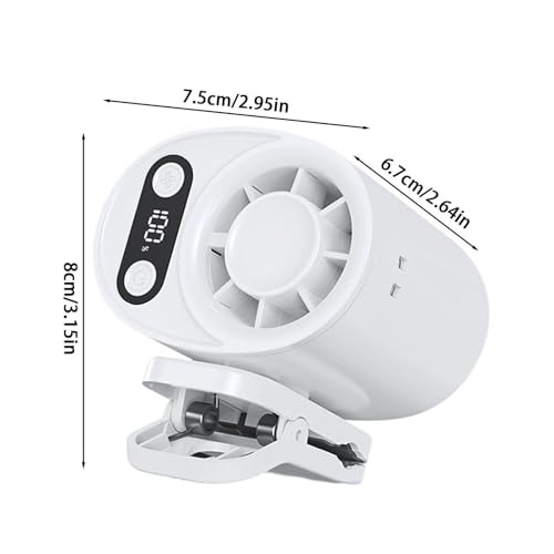 Ventilador de clip portátil con refrigeración recargable silenciosa 3