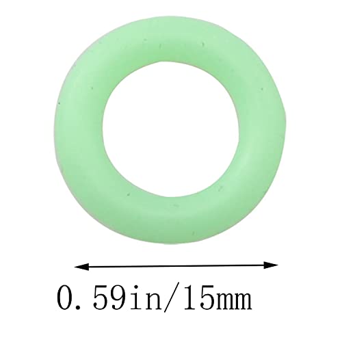30PCS Accesorios para Tiendas, Anillo de Clavo para Tienda de Campaña, Anillo Fluorescente que Brilla en la Oscuridad para Tienda miniatura 4