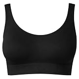 UnsichtBra Dona Set de 3 Sostenidors | Bralette Sense Cèrcols | Ultres Còmode i Invisible | antisuor | Sense Costures | Elàstic i Transpirable | Negre, Blanco, Beix | Llenceria de Cotó