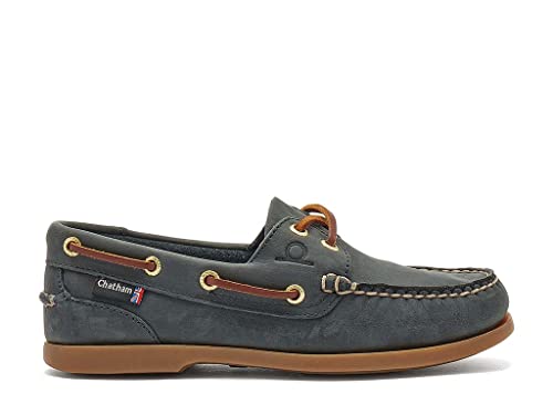 Chatham Deck Lady II G2 Women's Blue Premium Leather Boat Shoes UK Size 5