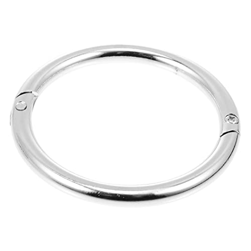 BESTYASH Anillo De Nariz De Anillo De Nariz para Vaca Aro Nasal para Bovino Anillo Perforante De Acero Tracción Animales De Granja Herramientas Tachuelas Silver Acero Carbono