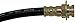 Dorman H38845 Rear Center Brake Hydraulic Hose Compatible with Select Jeep Models