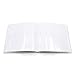 PBF (1 Pack) Photo Booth Album, Guest Book with 2x6 Clear Picture Inserts, White Cover with Plastic Sleeves & White Pages, Scrapbook Album for Photo Strips, Memory Book, Wedding, and Baby Showers
