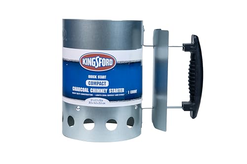 Kingsford Compact Charcoal Chimney Starter for Grills and BBQs, Quick-Light Tools for Grilling