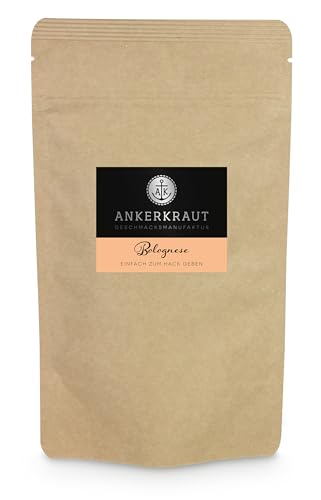Ankerkraut Bolognese Gewürz, für italienische Spagetti Bolognese und Lasagne, 200g im aromadichten...