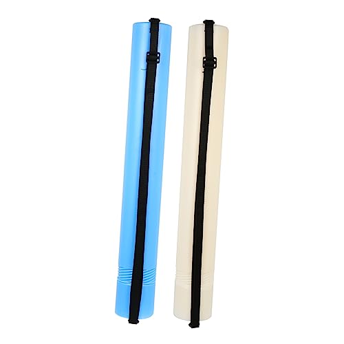 NUOBESTY Telescopic Poster Tube with Strap 2pcs Plastic Storage for Artwork Blueprints and Maps