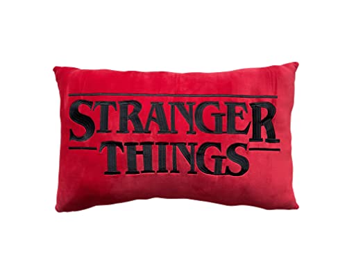 HÔMADICT Coussin Stranger Things au Logo de la série - sous Licence Officielle - Taille 40 centimètres