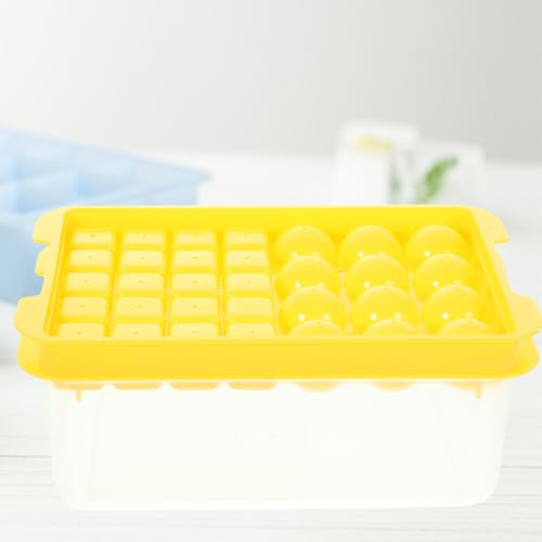 Molde de silicona para bolas de hielo 2 piezas amarillo miniatura 7