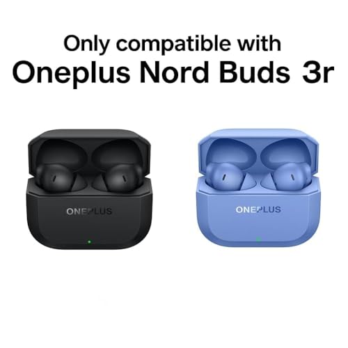 Image of Silicone Cover Compatible with Oneplus Buds Nord 3r (2025), Soft Silicone 360 Full Protection Dust-Proof Shockproof Case Cover with Hook (Cover Only) (Panther)