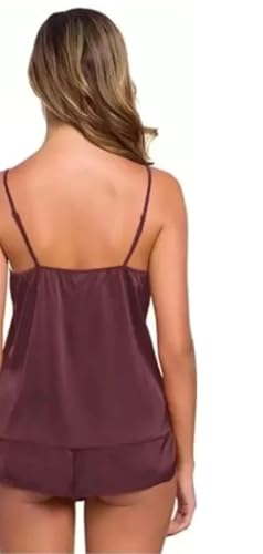 Image of Women's Satin Soft Top and Shorts Set Nightsuit for Womens