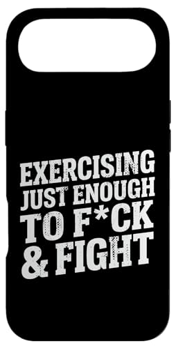 Exercising Enough To F And Fight Funny Fitness Funny Workout �X�}�z�P�[�X iPhone Air �p