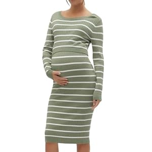 MAMALICIOUS Mama Licious Female Strickkleid Umstands-Strickkleid