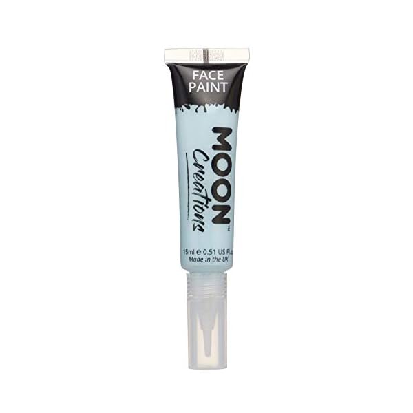 Face & Body Paint with Brush Applicator by Moon Creations - 0.50fl oz - Light Blue