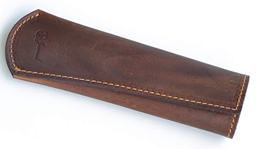 Leather Hot Handle Holder Cast Iron Handle Covers Panhandle Potholder Pot Handle Cover For Cast Iron Skillet (Dark Brown) #TOP1