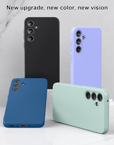 Foluu Silicone Case for Samsung Galaxy A55 5G, Liquid Gel Rubber Bumper Case with Soft Microfiber Lining Cushion Slim Hard Shell Shockproof Protective Cover for Samsung Galaxy A55 5G 2024 (Purple) - image 7