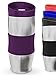 Thermos da Caffè To Go - 400ml - Ermetico - Mantiene le Bevande Calde - Portatile - Lavabile in Lavastoviglie - Viola