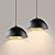 DLLT Industrial Pendant Light Fixture, Farmhouse Decor Adjustable Metal Hanging Lamp, Vintage Pendant Lighting for Kitchen Restaurant Dining Room Cafe Sink, E26 Base, Black(2 Packs)