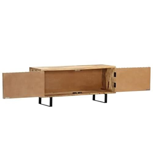 Handmade Solid Mango Wood Retro Industrial TV Cabinet #TOP21