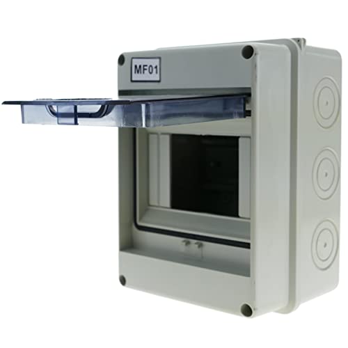 CableMarkt - Cuadro de distribución ABS IP65 HT de Superficie para 5 módulos