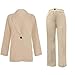 Pant Suits for Women Dressy Business Casual Outfits Blazer and Pants Set Women 2 Piece Sets Work Office Fashion Suit Beige
