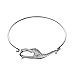 SENFAI Female Lovely Cute Jewelry Giraffe Bangle Bracelet in 4 Color(1 pcs Silver Bracelet 1)
