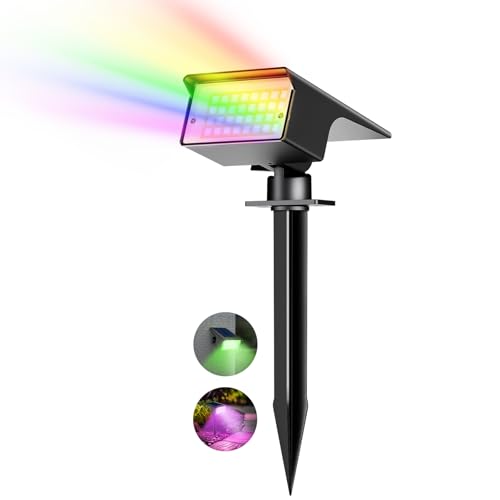 kolpop [1 Stück/ 7 RGB Bunt Solarlampen für Außen, IP65 Wasserdicht Solar Strahler, 800LM Außenleuchte, 2 in 1 Montage, Dusk to Dawn Solarleuchten Gartenleuchten für Bäume, Outdoor Pflanzen, Hof kolpop [1 Stück/ 7 RGB Bunt Solarlampen für Außen, IP65 Wasserdicht Solar Strahler, 800LM Außenleuchte, 2 in 1 Montage, Dusk to Dawn Solarleuchten Gartenleuchten für Bäume, Outdoor Pflanzen, Hof