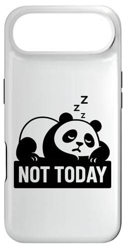Funny Panda Not Today Sleeping Bear Lazy Nap ���[���A �X�}�z�P�[�X iPhone Air �p