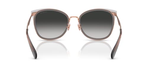 COACH HC7170 Sunglasses, Rose Gold/Dark Grey/Grey Gradient, 56 mm4