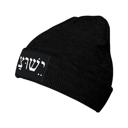 RQZWDQ Yeshua Jesus Christian Winter Beanie Hats Men Warm Knit Cuff Beanie Skull Caps for Adult Women