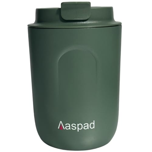 Stainless Steel Coffee cup Travel Mug Double Wall Vacuum cup Reusable Tumbler Cup for car Thermos with Lid for Keep Hot/Ice Coffee (Green)