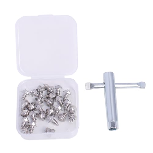 Raprance Wading Boot Studs for Felt Or Rubber Cleated Footwear, 26 Psc Screw in Studs and a Tool