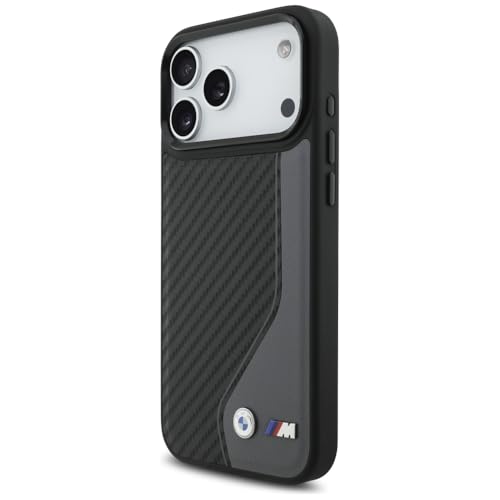 Coque iPhone 17 Pro Max carbone BMW M anthracite : protection magnétique compatible avec MagSafe