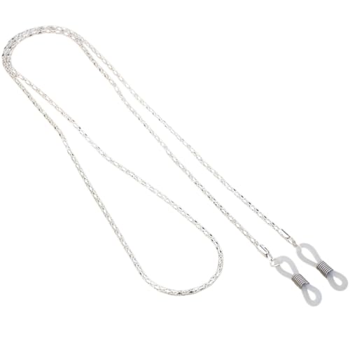 YXINAER Cadena de Metal for Gafas for Mujer y Hombre, cordón Hueco for Colgar en el Cuello, cordón for Gafas de Sol, Cadena for Gafas, Accesorios for Gafas Cadena de Gafas para Mujer(Silver)