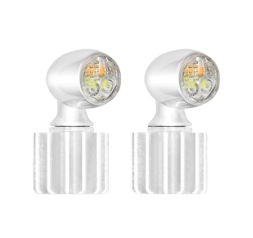 Clignotants LED moto haute visibilité feux de circulation 12V étanches pour Softail et Dyna