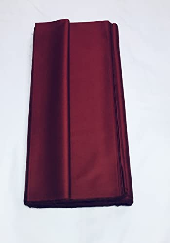 Image of BKRKJ Women's Cotton Silk Unstitched Fabric by Meter for Sewing Suit Salwar Chudidar Patiyala Shirt Kameez Blouse Kurta Pyjama Pathani jam Glace (4.5 Meter, Maroon)